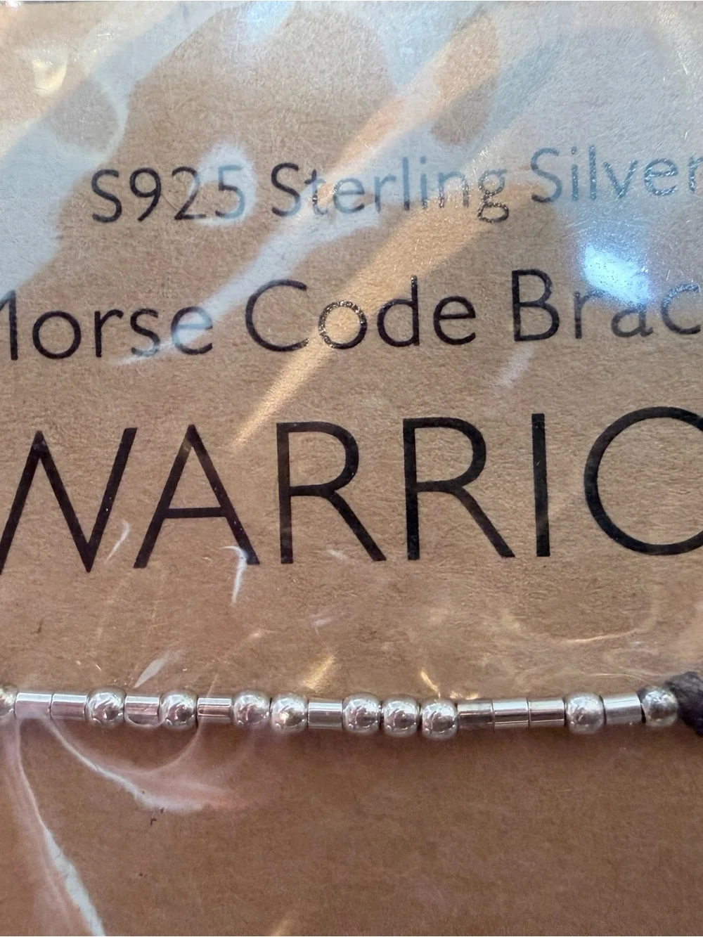 Brand New S925 Sterling Silver Morse Code 